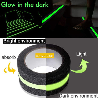 Glow-in-the-Dark Anti-Slip Tape for Stairs & Slippery Surfaces – Heavy-Duty Self-Adhesive Safety Grip Strip (Indoor & Outdoor Use) (5 Mtr)