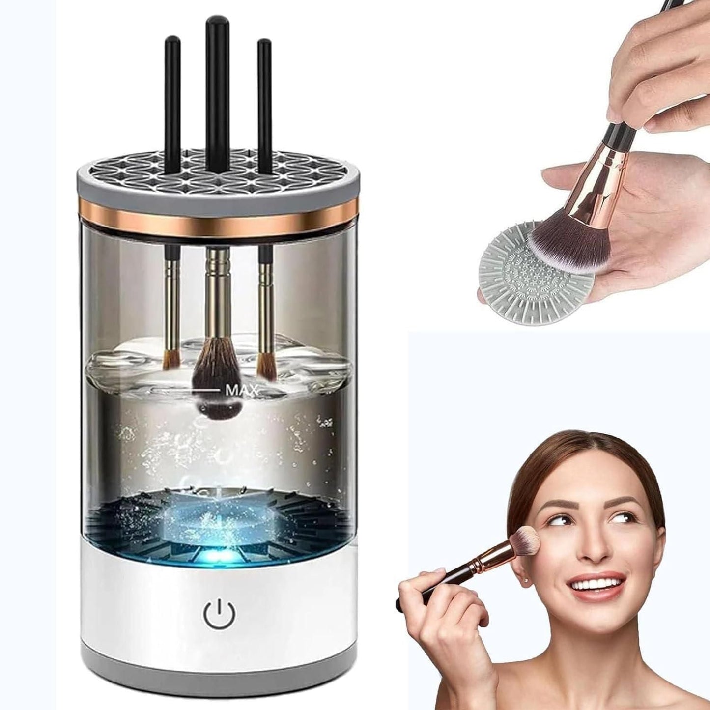 3-in-1  Smart Automatic Electric Makeup Brush Cleaner