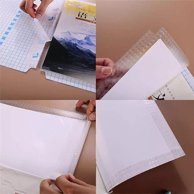 Transparent Adhesive Books Protectors (Pack of 30 - 3 Different Size)