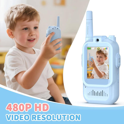 Fabby™ Kids Video Walkie Talkies | Rechargeable & No Wi-Fi Needed (Pack of 2)