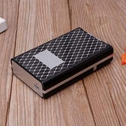 2-in-1 Automatic Cigarette Case & Windproof USB Lighter (Holds 8)