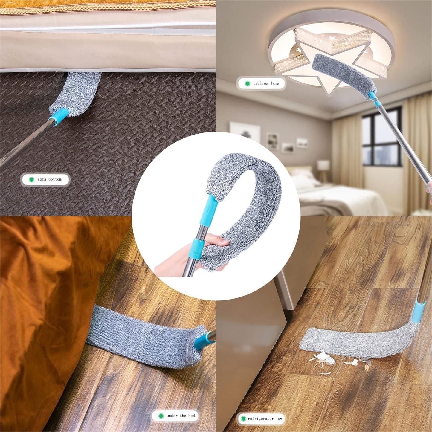 Multipurpose Retractable Gap Dust Cleaner