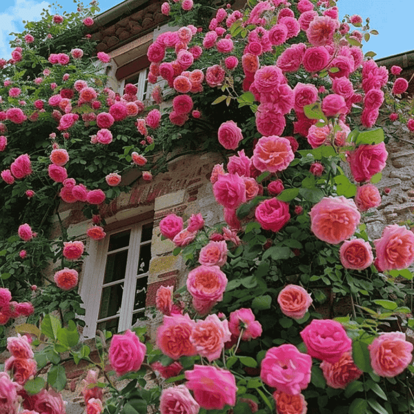 🌹 Mixed-color Climbing Rose—Year-Round Blooming Flower Seeds (UK Imported)