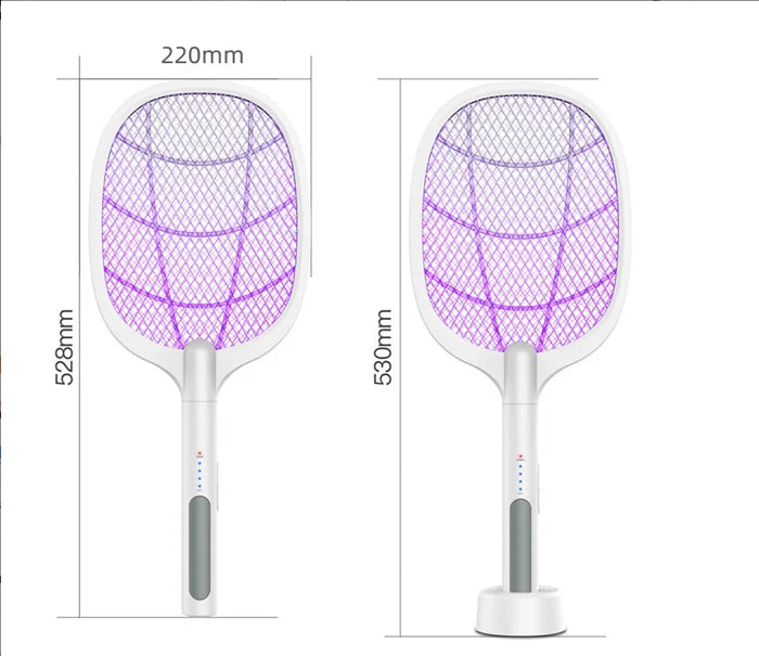 2-in-1 Electric Swatter & Night Mosquito Killing Lamp Racket