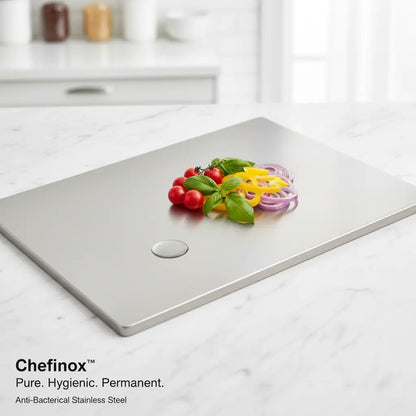 Chefinox™ Anti-Bacterial Stainless Steel Cutting Board (35x31cm) - 50% Off Today Only!