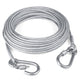 Stainless Steel Clothesline with Carabiner Hooks (10 Mtr)