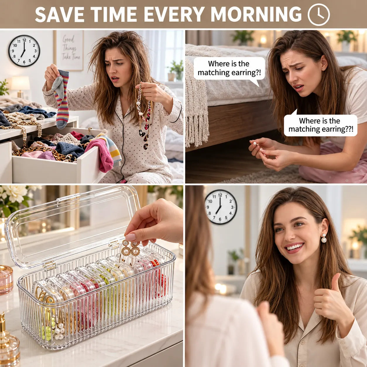 CrystalCase™ 10-Pc Jewelry Organizer Set