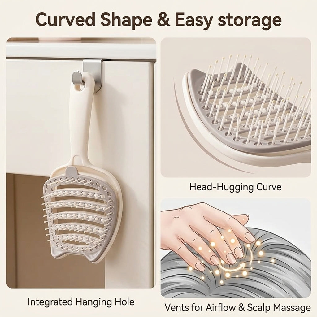 The Detangling Hair Brush That Cleans Itself – No More Tangles, Frizz or Slow Drying