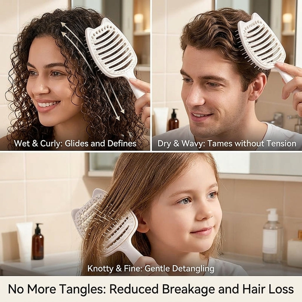 The Detangling Hair Brush That Cleans Itself – No More Tangles, Frizz or Slow Drying
