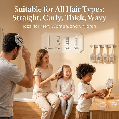 The Detangling Hair Brush That Cleans Itself – No More Tangles, Frizz or Slow Drying