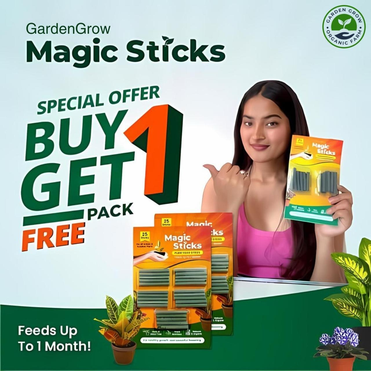 Gareden Grow Magic Plant Sticks Buy 1 Get 1