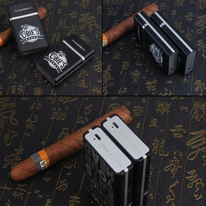 2-in-1 Automatic Cigarette Case & Windproof USB Lighter (Holds 8)