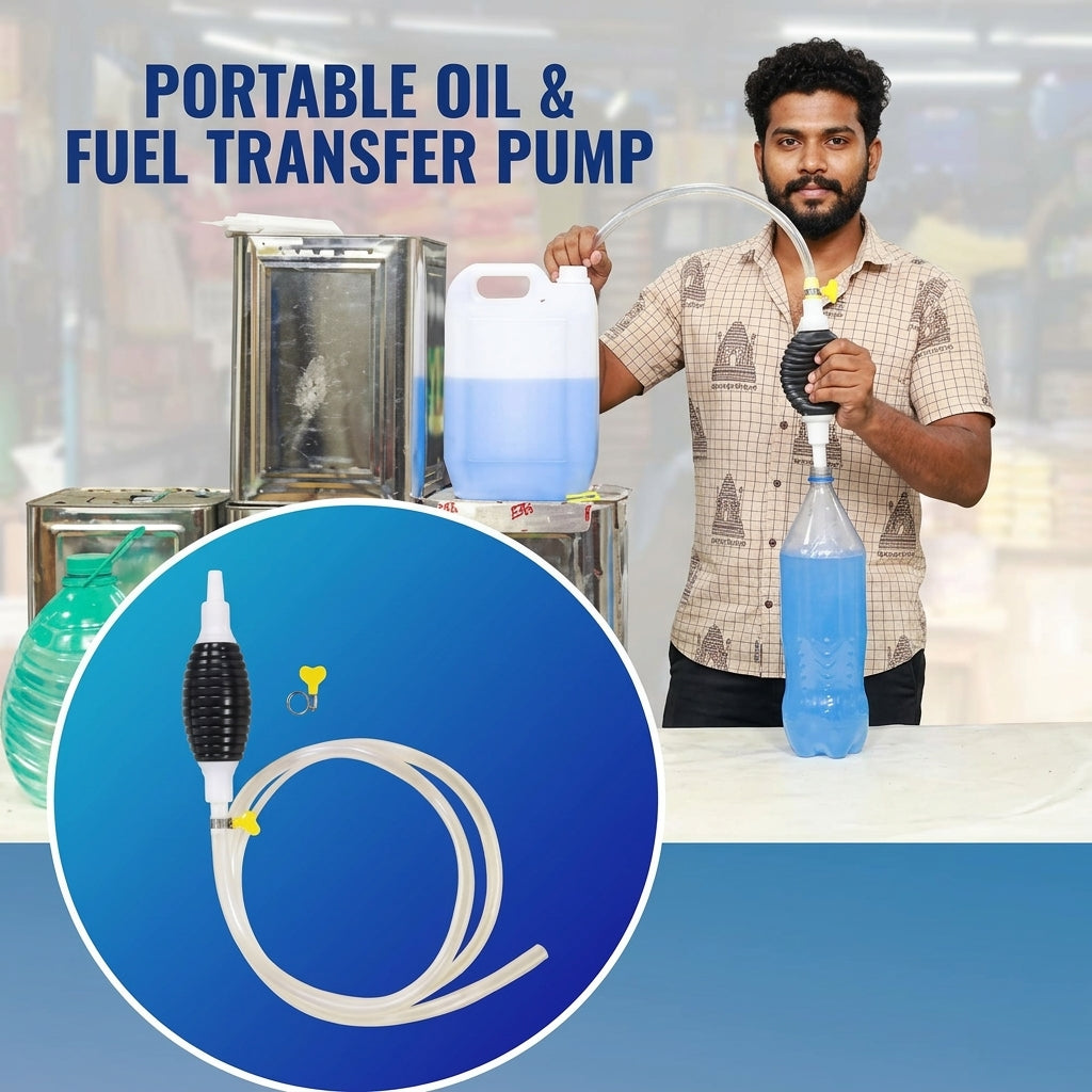 Water And Oil Transfer Pump for Car Bike Garage & Emergency Use