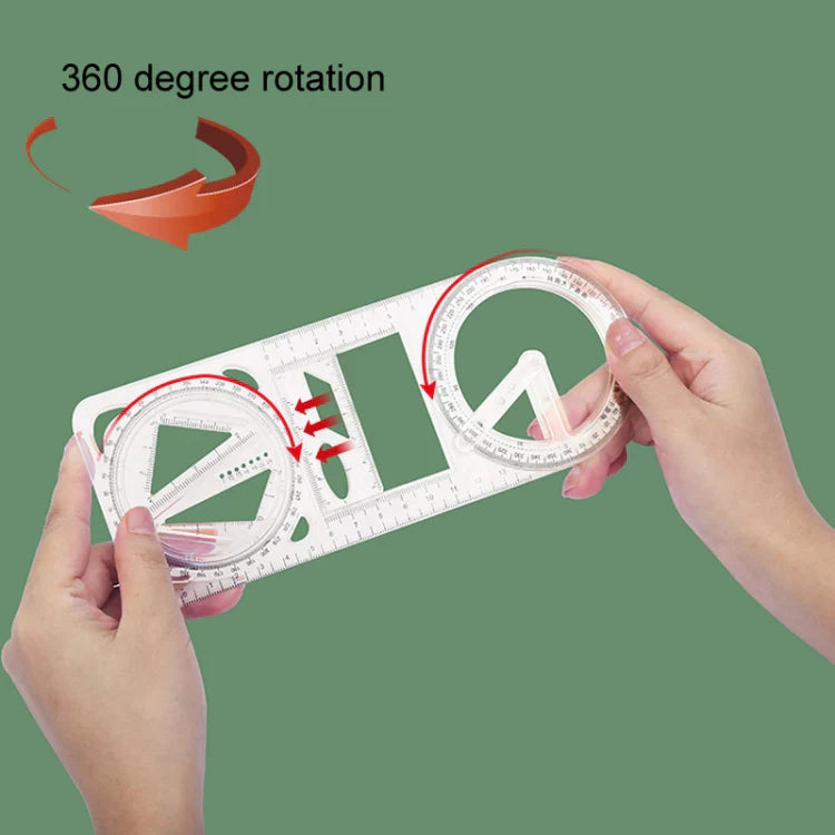 The Ultimate 360° Multifunctional Geometry Ruler