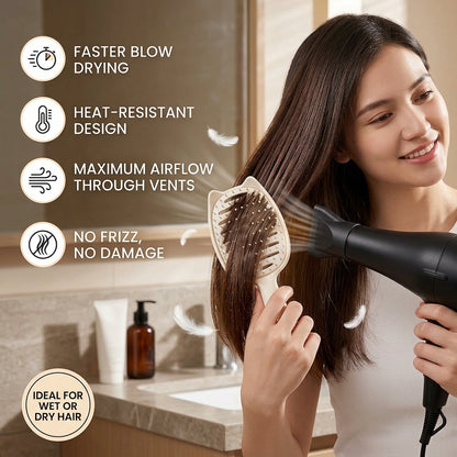 The Detangling Hair Brush That Cleans Itself – No More Tangles, Frizz or Slow Drying