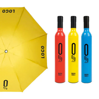 Folding Umbrella with Bottle Cover