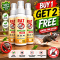 Natural Rat Repellent Spray -  100% Safe for Home, Family & Pets! | BUY 1 GET 2 FREE!