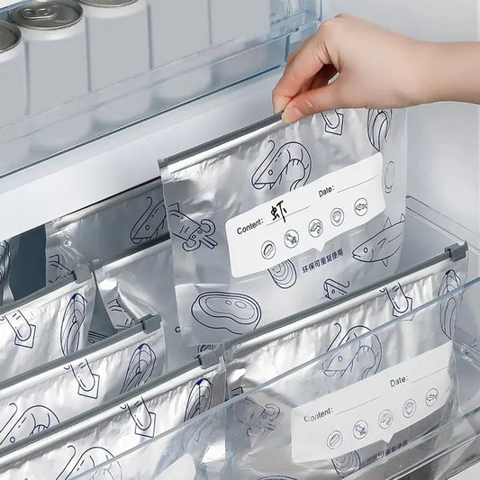 Reusable Aluminum Foil Ziplock Storage Bags (Pack Of 20)