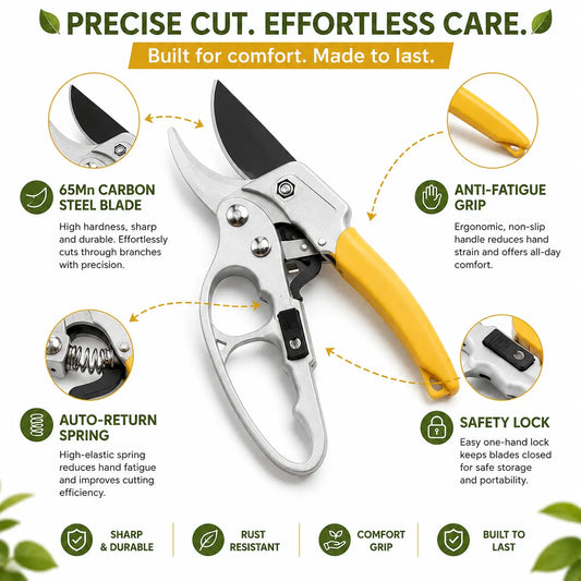 Professional Gardening Scissors for Tree Trimming & Plant Snipping