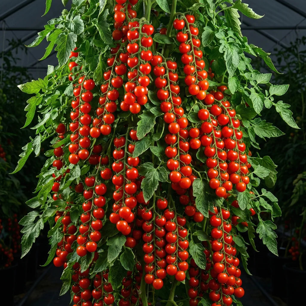 Premium Waterfall Tomato Seeds - High-Yield Cascading Cherry Tomatoes for Hanging Baskets & Balconies
