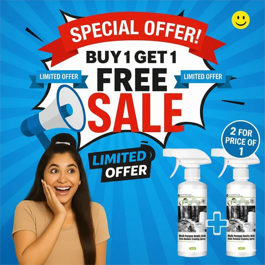 Multi-Purpose Stain Remover Spray with Oxalic Acid | 300ML, Limited Time: Buy 1 Get 1 Free