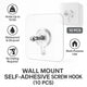 Sturdy Wall Mount Screw Hooks (Pack of 10) – Ideal for Kitchen, Bathroom & More