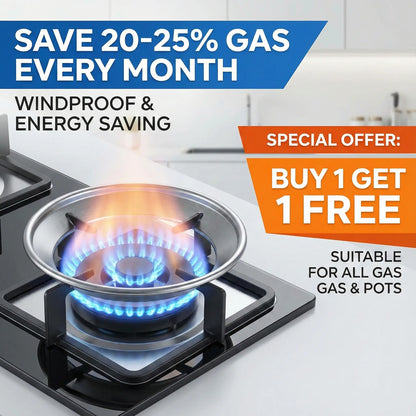 Gas Stove Energy Saver & Windproof Bracket - Universal Fit (Buy 1 Get 1 Free)