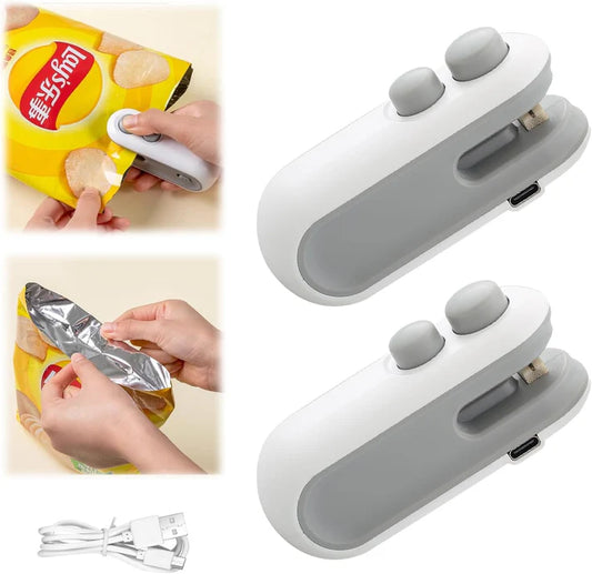 Portable Mini 3 in 1 USB Rechargeable Sealing Machine