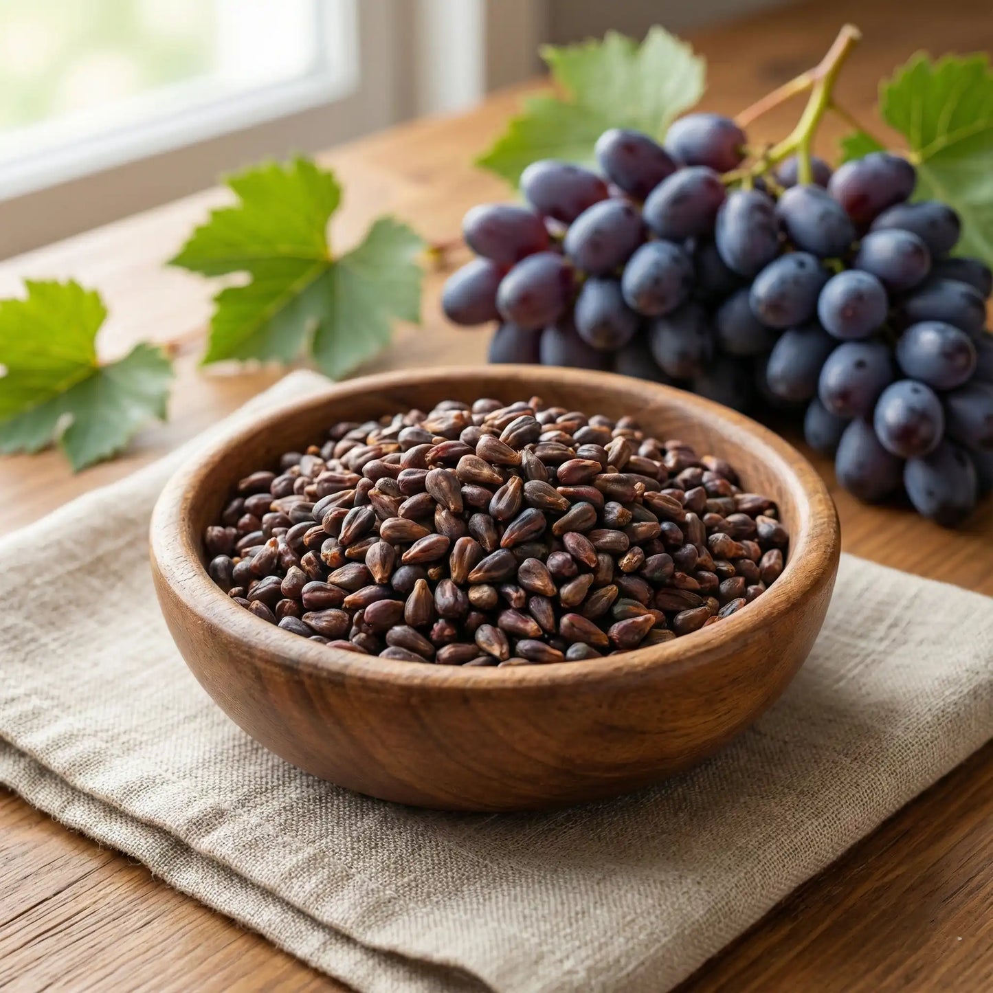 [SEEDS ONLY] Premium Sweet Sapphire Seedless Grape Seeds – Hybrid Black Sharad Vine for Garden & Balcony