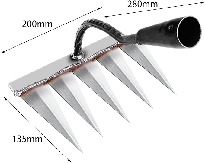 TerraClaw Pro™ - 5 Teeth Carbon Steel Weeding Tool🌱 | Flat 50% Off 🔥