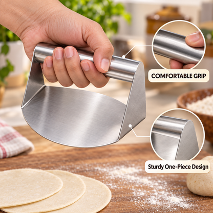 RotiPress Pro™ Stainless Steel Roti & Puri Dough Press
