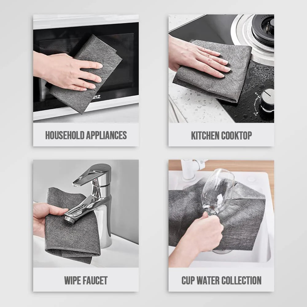 Ultra Absorbent Magic Cleaning Cloth 🧼✨(Buy 5 Get 5 Free🔥🔥)