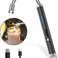 USB Rechargeable Electric Gas Lighter (280 mAh, 360 Degree Flexible Long for Kitchen, Barbecue, Candles, Gas Stove)