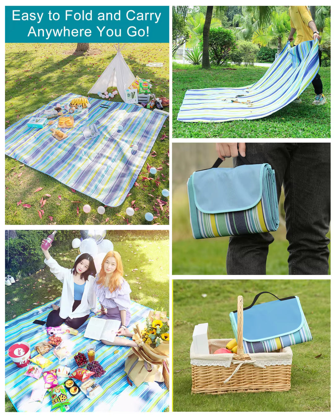 Fabby™ All-Purpose Outdoor Mat – Foldable, Easy-to-Clean & Sandproof