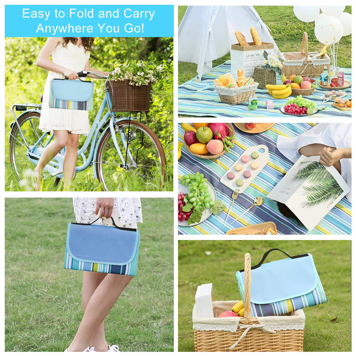 Fabby™ All-Purpose Outdoor Mat – Foldable, Easy-to-Clean & Sandproof