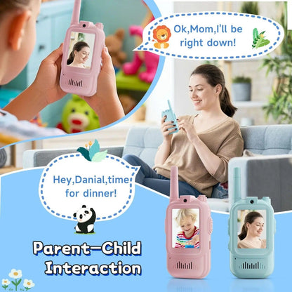 Fabby™ Kids Video Walkie Talkies | Rechargeable & No Wi-Fi Needed (Pack of 2)