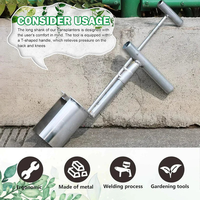 QuickHole Pro - Handheld Soil Sampler & Easy Seedling Transplanter