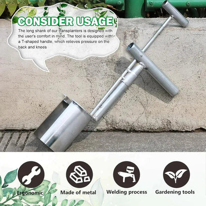 QuickHole Pro - Handheld Soil Sampler & Easy Seedling Transplanter