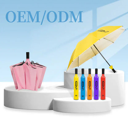 Folding Umbrella with Bottle Cover