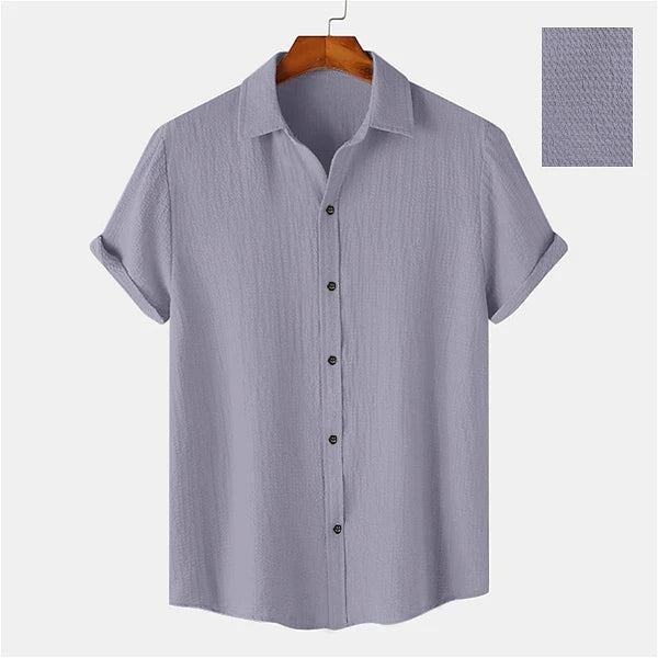 Men Casual Wear Cotton Structured Premium Grey Shirt