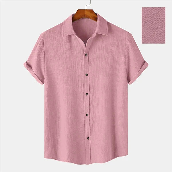 Men Casual Wear Cotton Structured Premium Pink Shirt