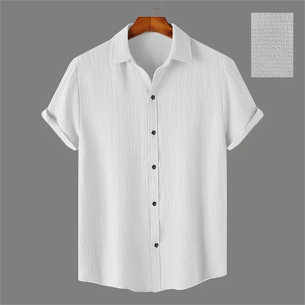 Men Casual Wear Cotton Structured Premium White Shirt