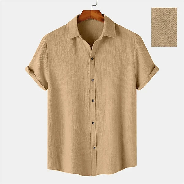 Men Casual Wear Cotton Structured Premium Khaki Shirt