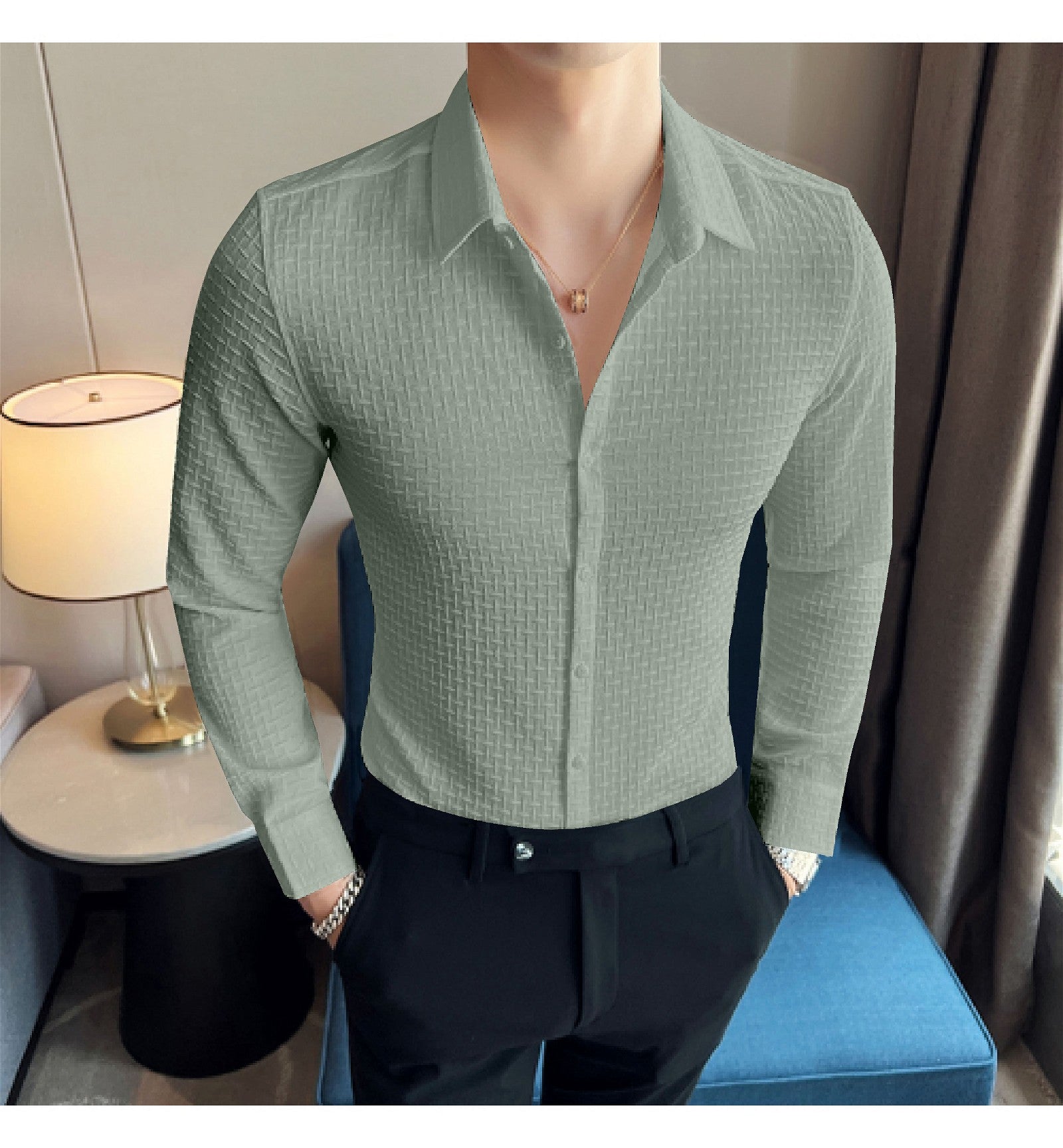 Pista Checks Structured Premium Men's Shirt