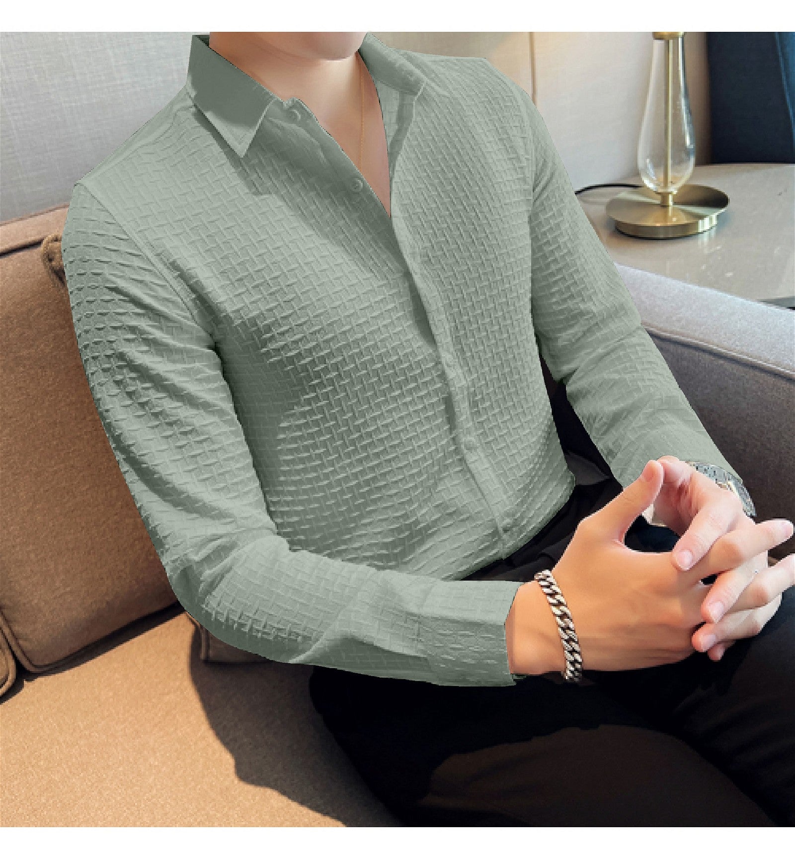 Pista Checks Structured Premium Men's Shirt